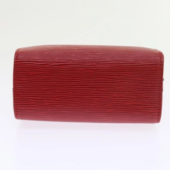 LOUIS VUITTON Epi Mini Speedy Hand Bag SPO 2way Red LV Auth 56797SM - Picture 6 of 15